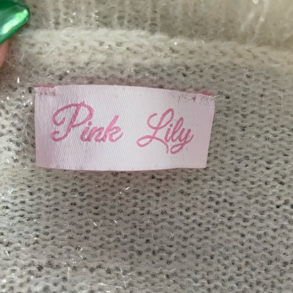Pink Lily off white, sparkly sweater - Picture 5 of 9
